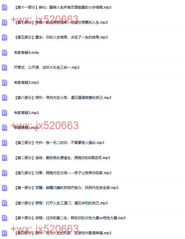 内在小孩训练营第二期内容【完结】 screenshot