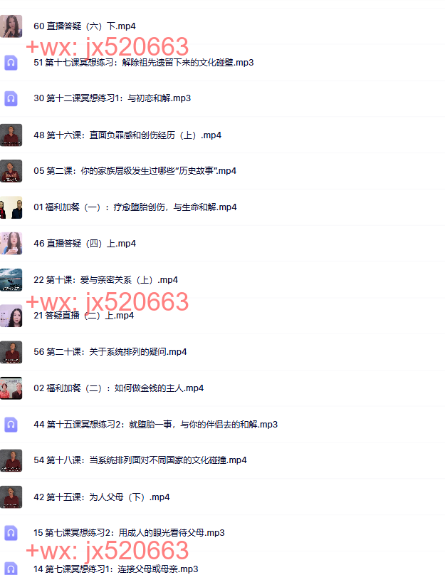 069回归爱的序位,活出智慧人生|家庭系统排列深度成长课 伯图·乌沙莫&卢熠翎&黄骐联合教学 screenshot