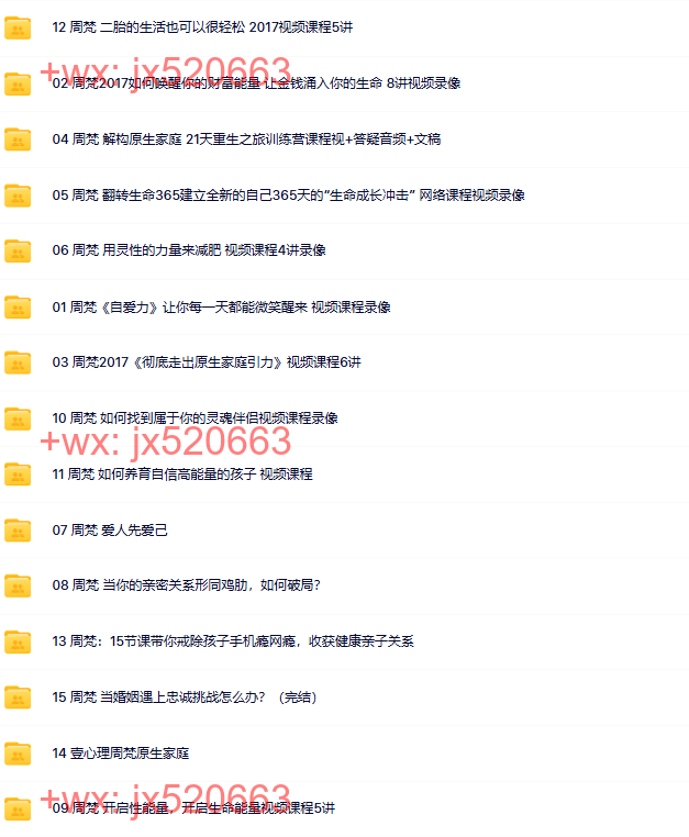 046觉醒书院资源 周梵走出原生家庭翻转生命15套资源 screenshot