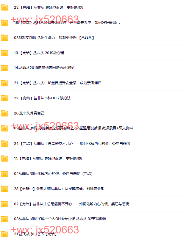 039丛非从课程全集 32套 screenshot