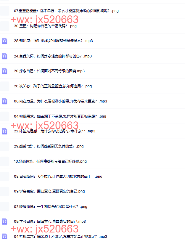 04 张德芬：快乐人生的30个秘诀 screenshot