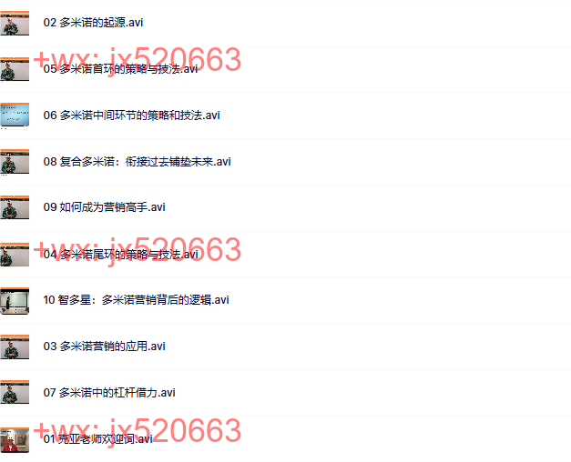 第10部分：多米诺营销（10节） screenshot