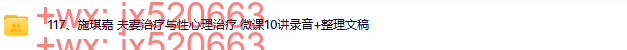 03.施琪嘉 夫妻治疗与性心理治疗 微课10讲录音+整理文稿 screenshot