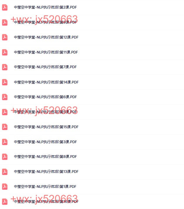 NLP执行师2阶段课程PPT screenshot