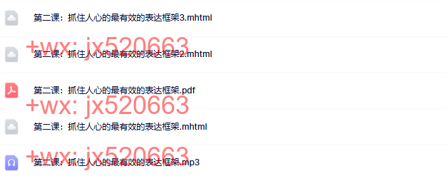 02 第二课:抓住人心的最有效的表达框架 screenshot
