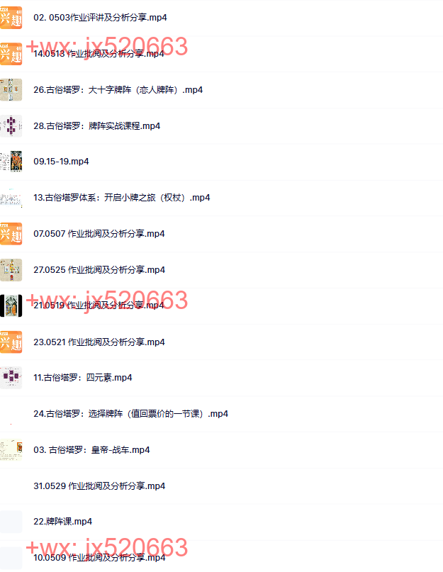 龙女古俗塔罗(视频课程) screenshot