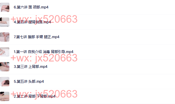 IFA第三模块：按摩手法 screenshot